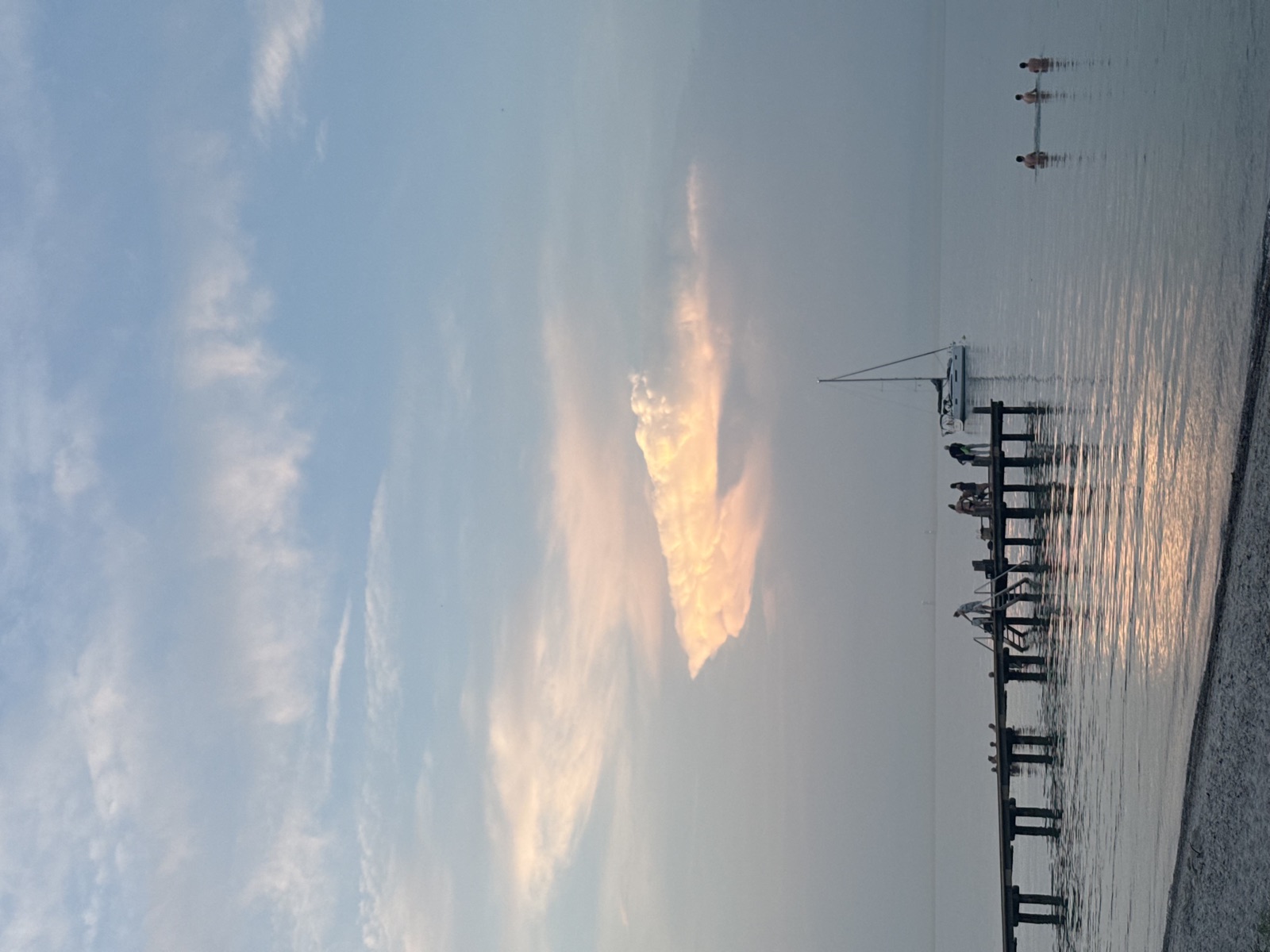 Solnedgang ved Lundeborg Havn